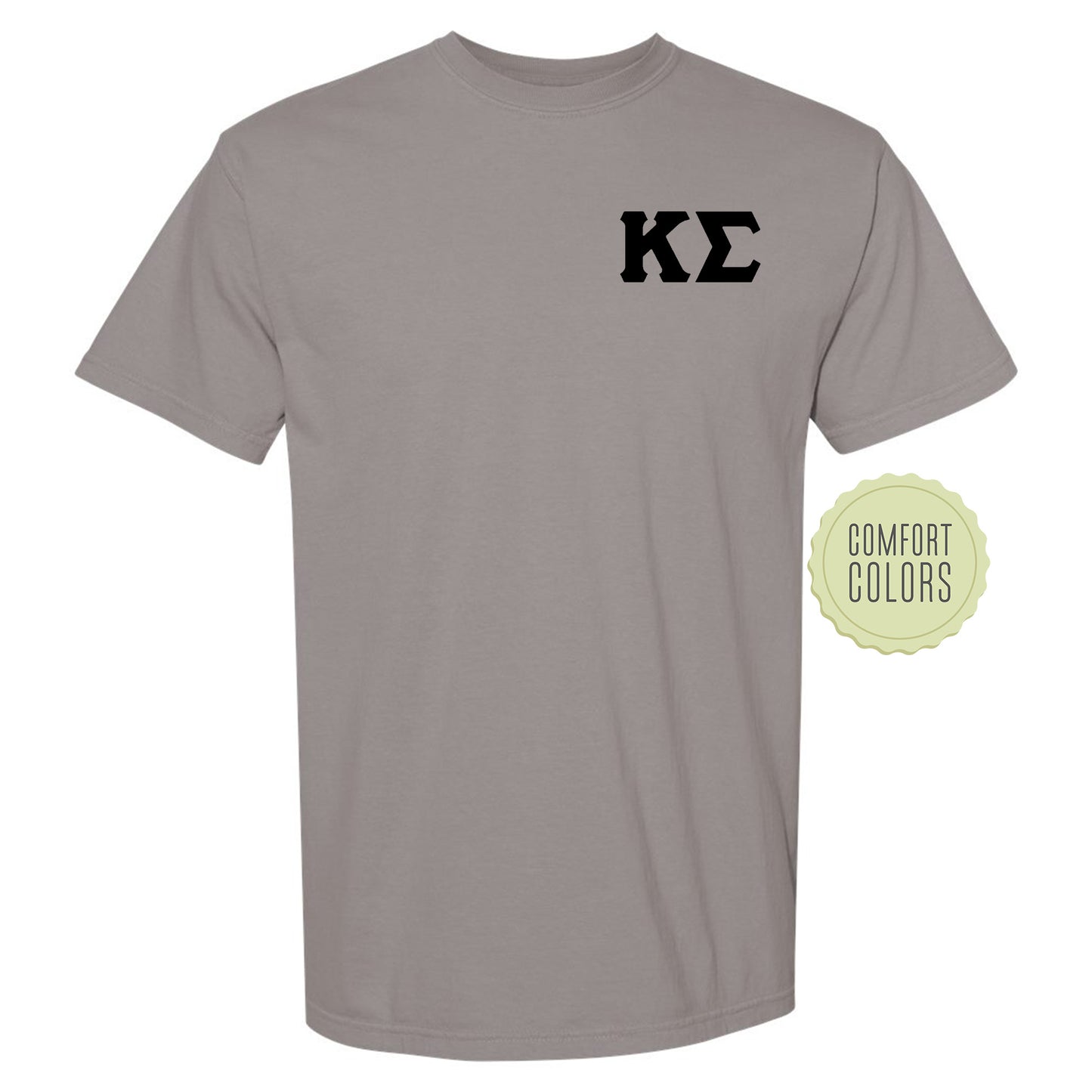 a grey t - shirt with the kfc logo on it
