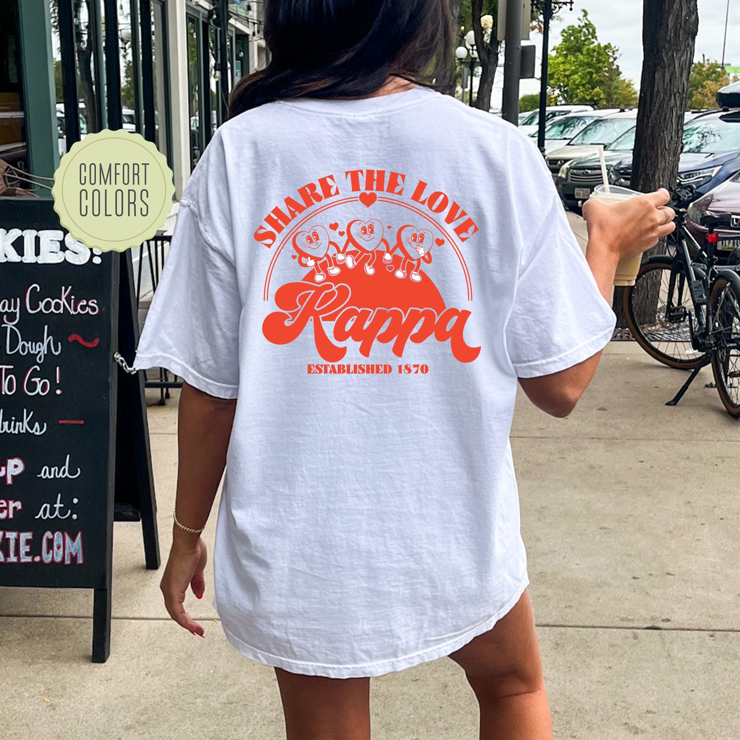 Kappa Kappa Gamma Share the Love Comfort Colors Sorority T-shirt _ 33249g