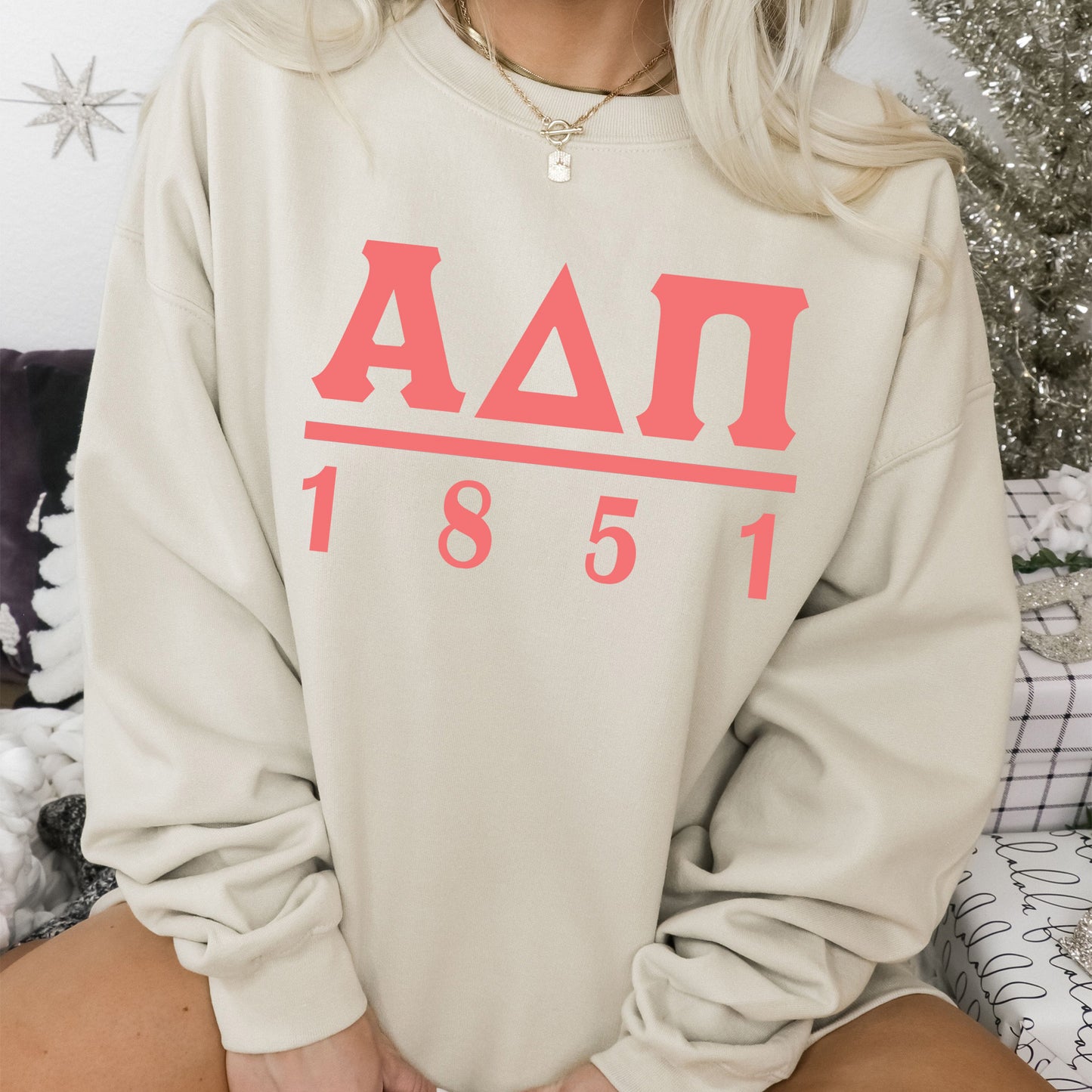 Alpha Delta Pi Monochromatic Sorority Sweatshirt _ 30844g