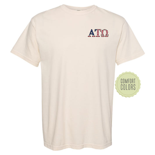 a white t - shirt with the word atc printed on it