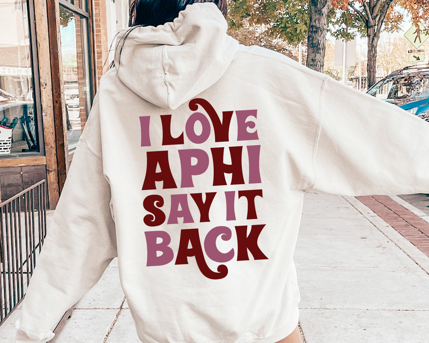 Alpha Phi Say it Back Sorority Hoodie _ 33377g