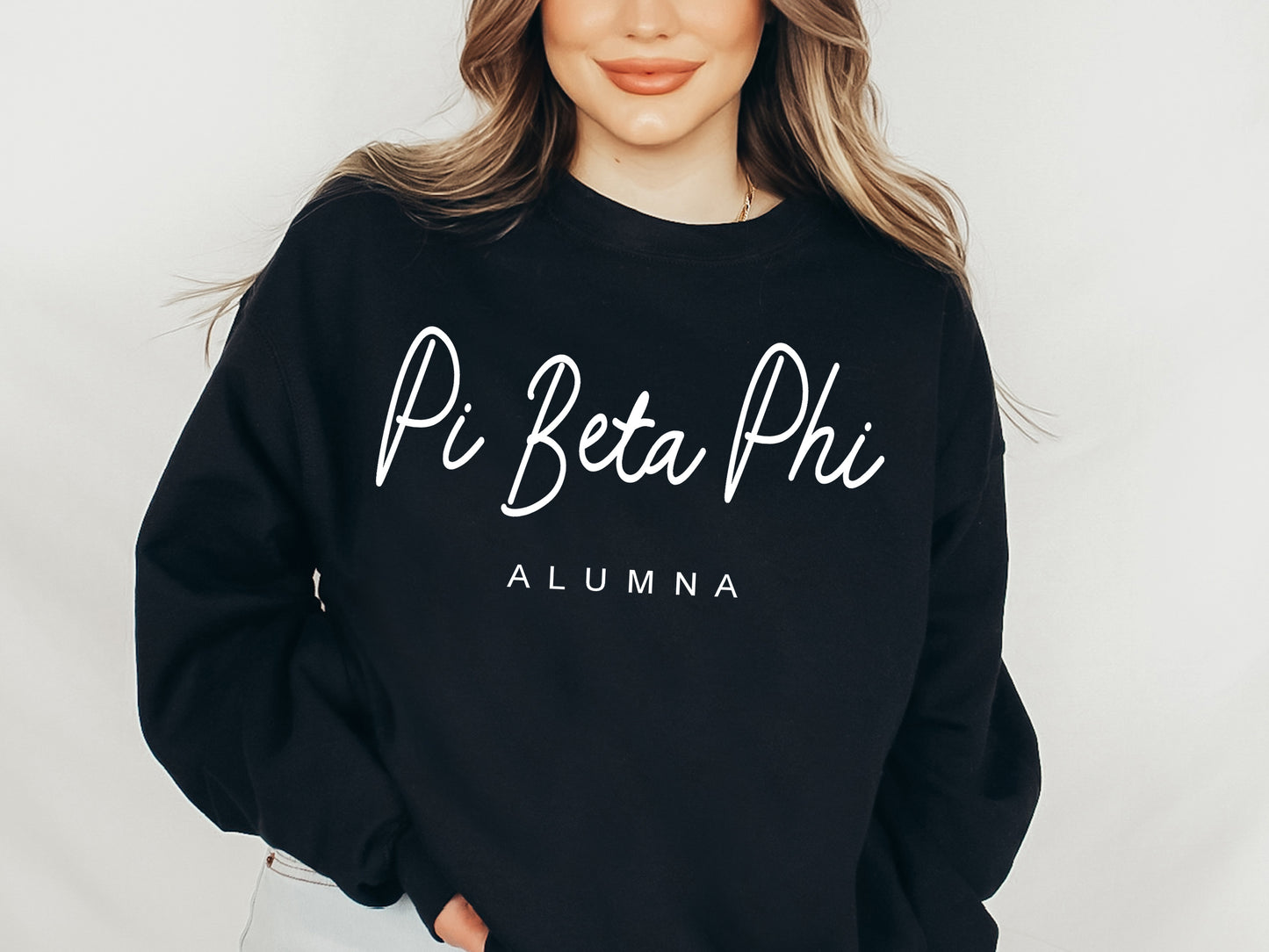 Pi Beta Phi Flashy Alumna Sorority Sweatshirt _ 2545g