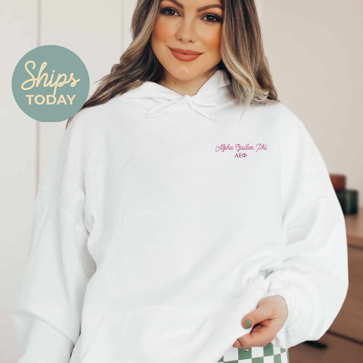 Alpha Epsilon Phi Giddy Up Sorority Hoodie _ 36176g