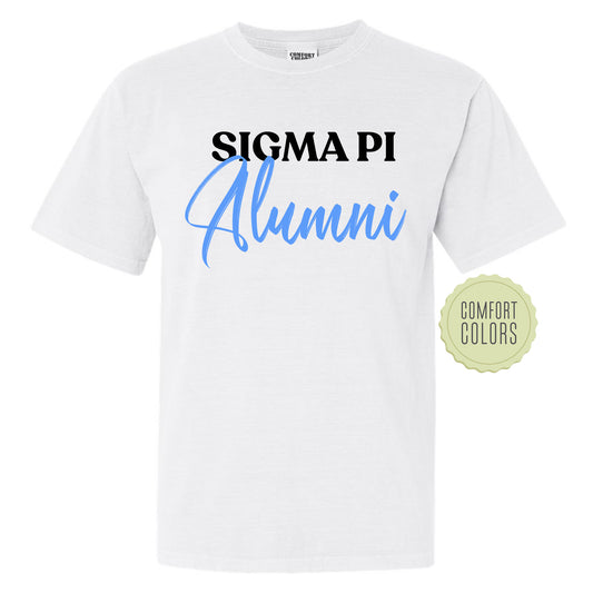 Sigma Pi Alumni Comfort Colors Fraternity T-shirt _ 30785g