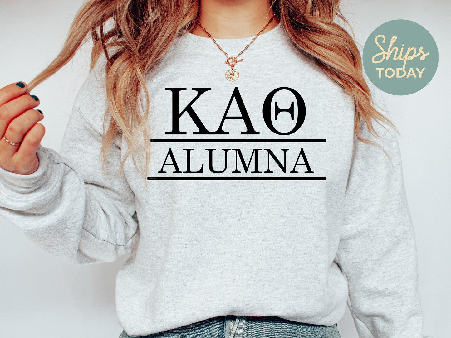 Kappa Alpha Theta Just Turned Alumna Sorority Sweatshirt _ 30749g