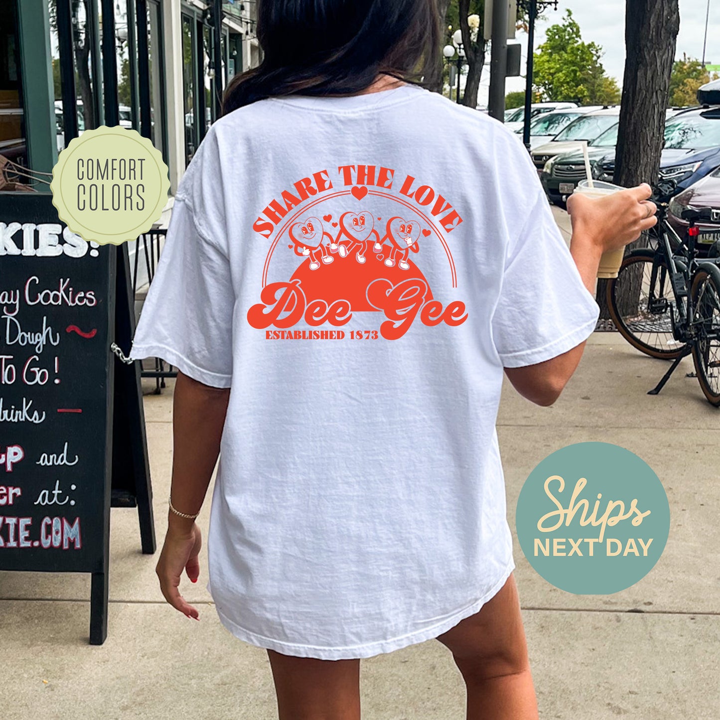 Delta Gamma Share the Love Comfort Colors Sorority T-shirt _ 33243g