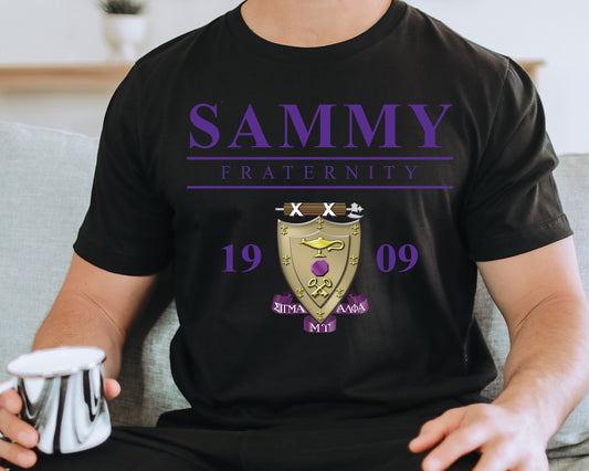 Sigma Alpha Mu Iconic Crest Fraternity T-shirt _ 31139g