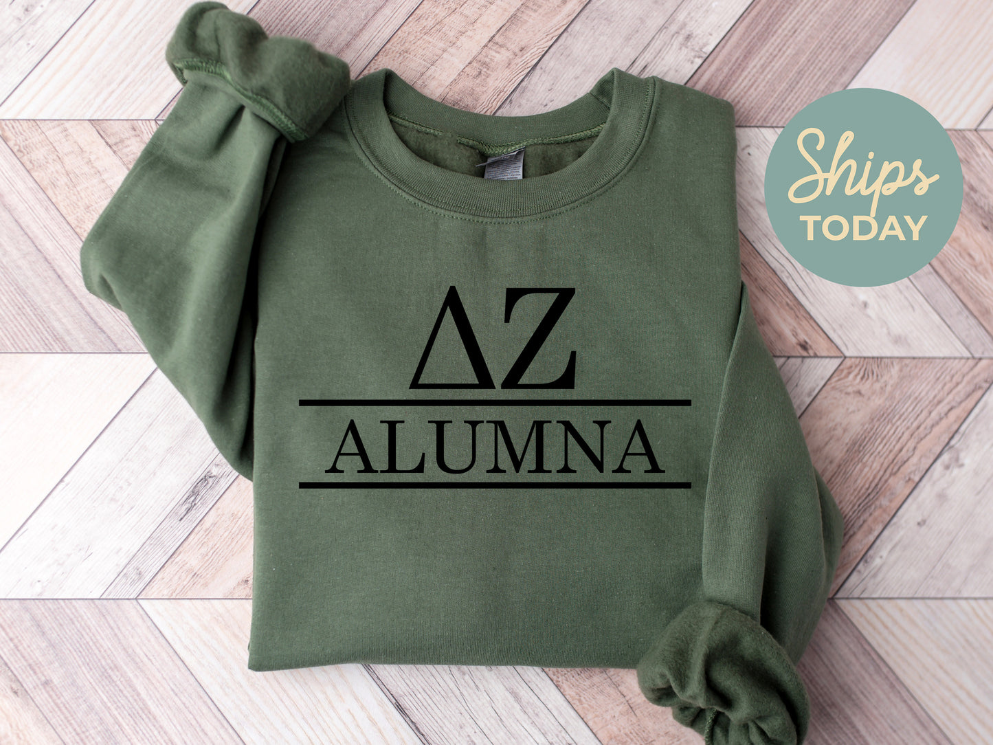 Delta Zeta Just Turned Alumna Sorority Sweatshirt _ 30747g
