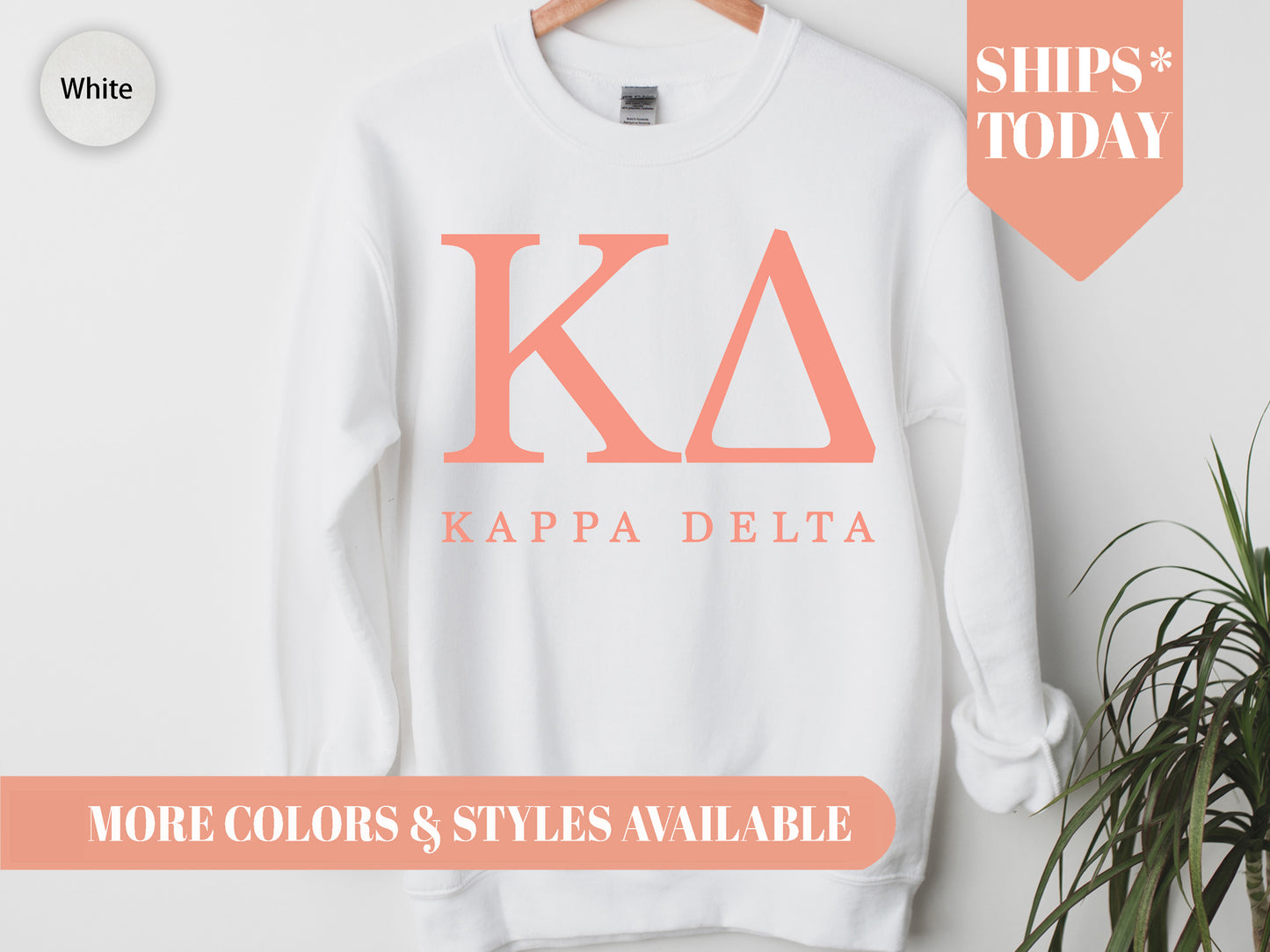 Kappa Delta Pink Personality Sorority Sweatshirt _ 664g