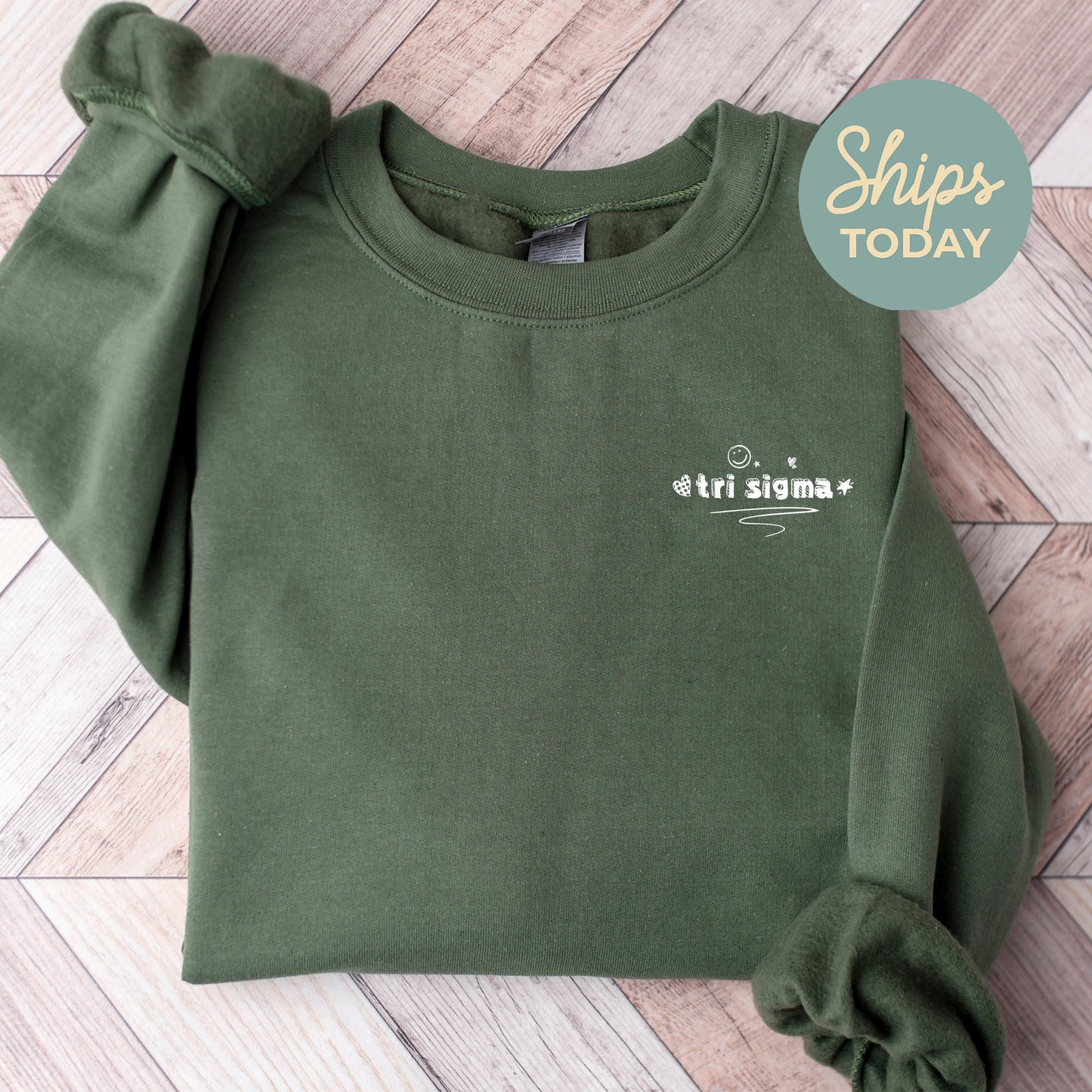 Sigma Sigma Sigma Fun Letters Sorority Sweatshirt _ 39239g
