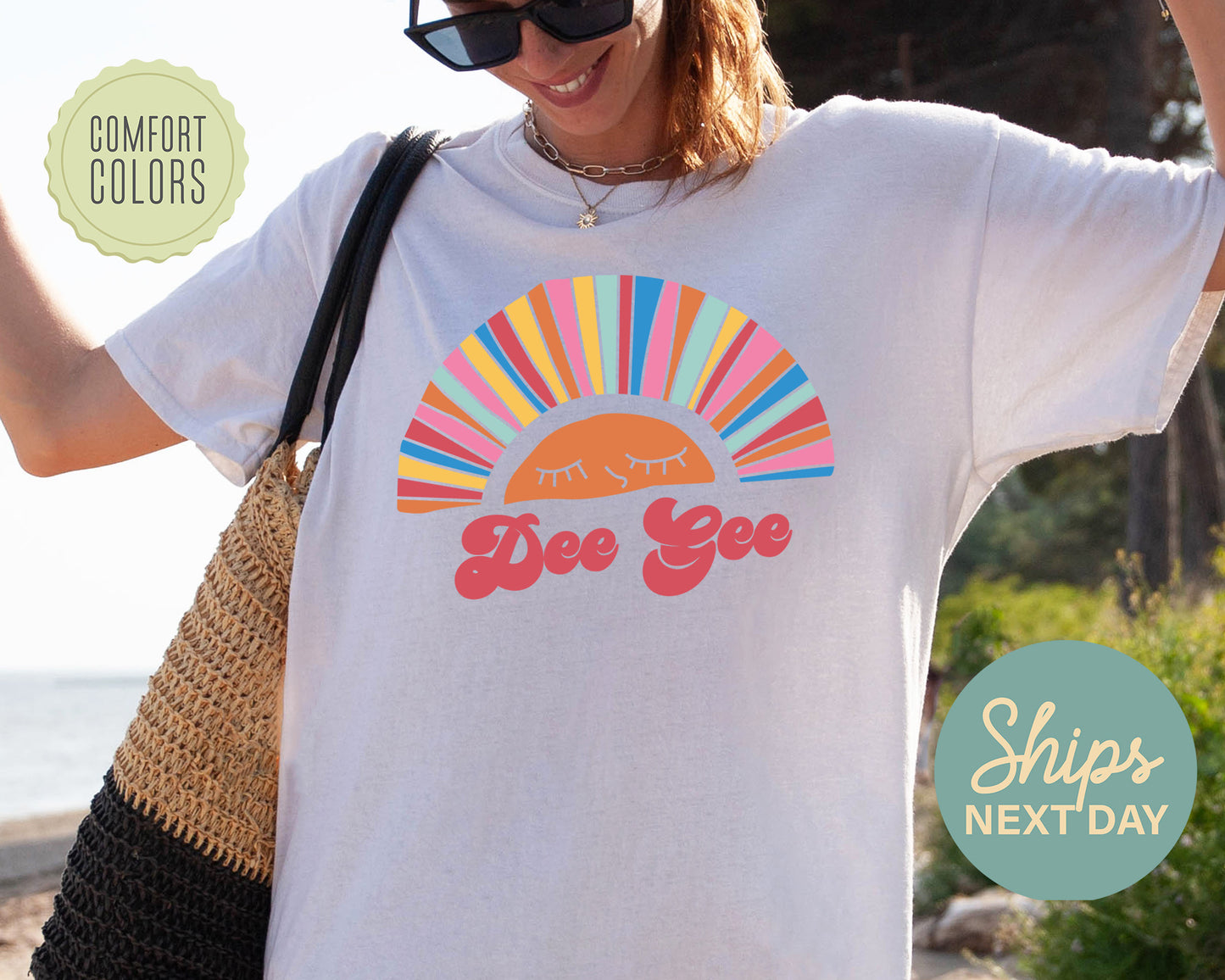 Delta Gamma Sunshine Comfort Colors Sorority T-shirt _ 3318g