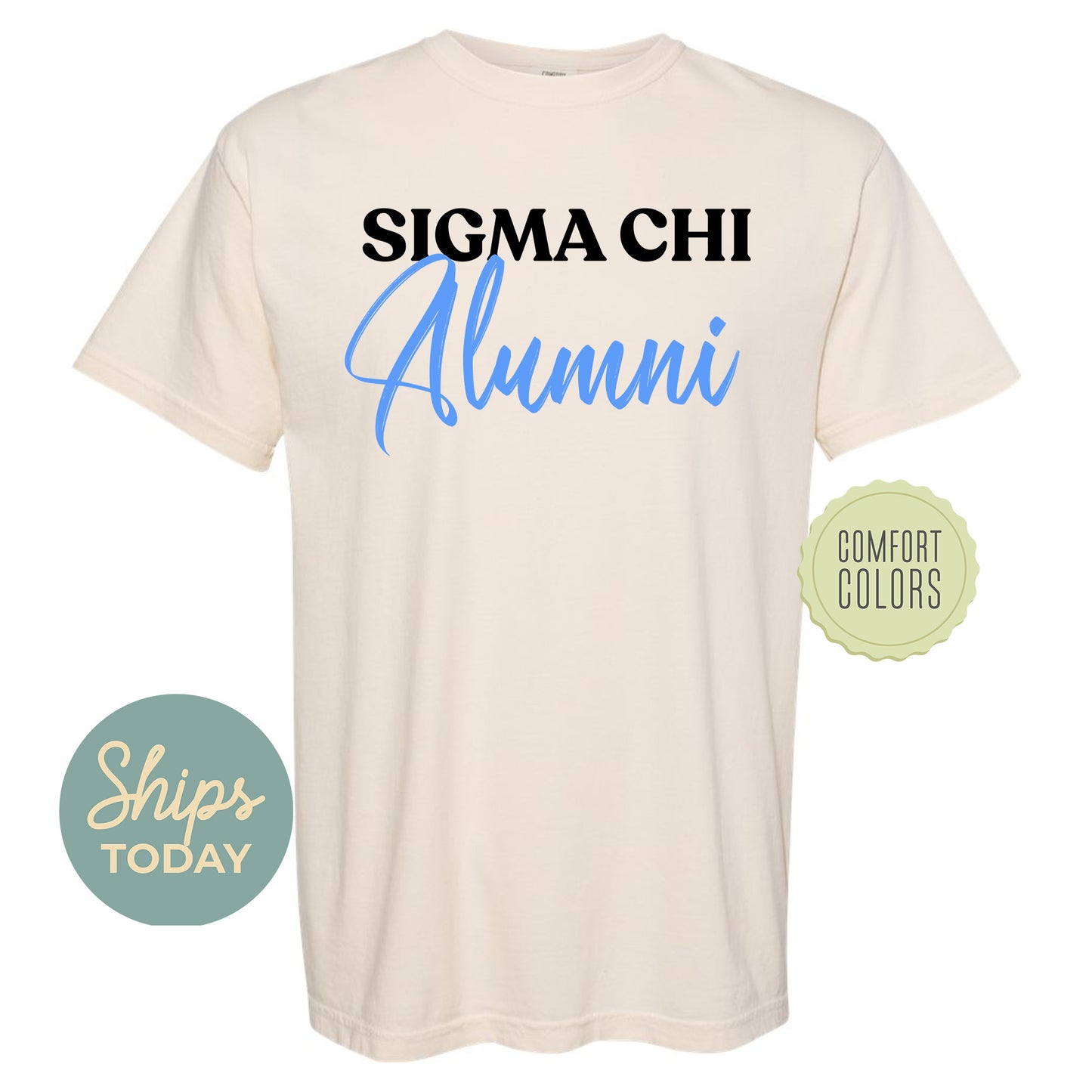 Sigma Chi Alumni Comfort Colors Fraternity T-shirt _ 30782g