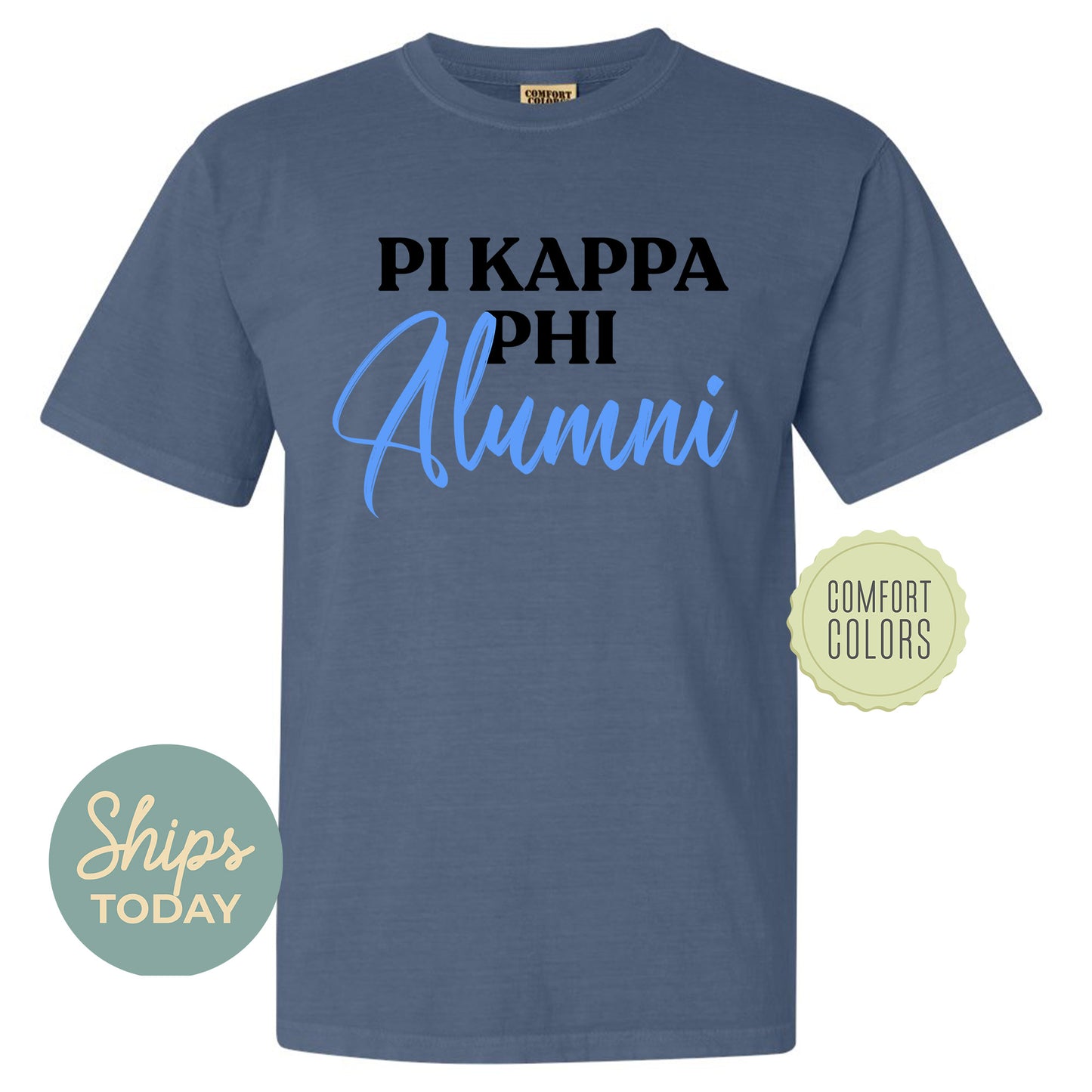 Pi Kappa Phi Alumni Comfort Colors Fraternity T-shirt _ 30779g