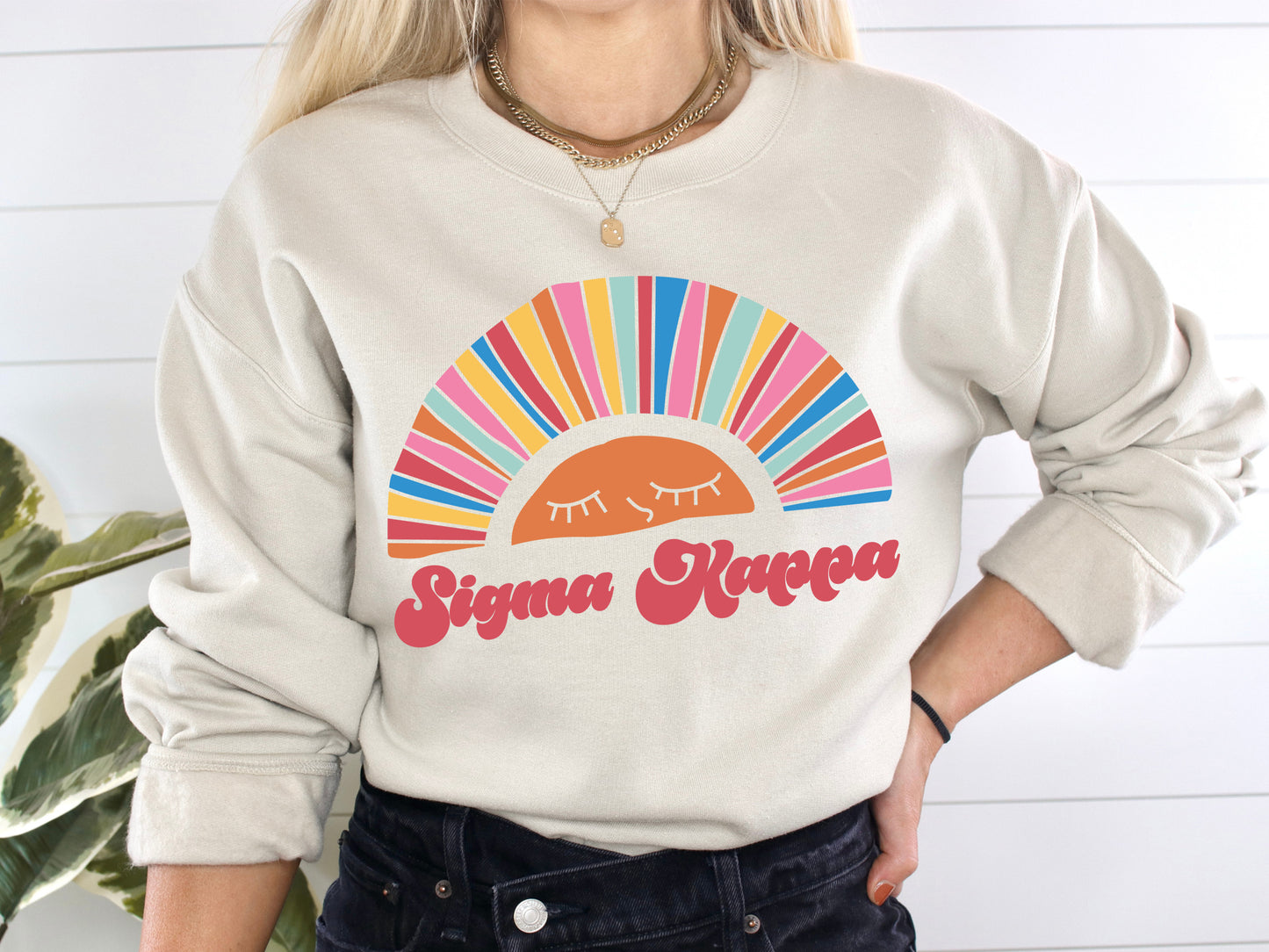 Sigma Kappa Sunshine Sorority Sweatshirt _ 3329g