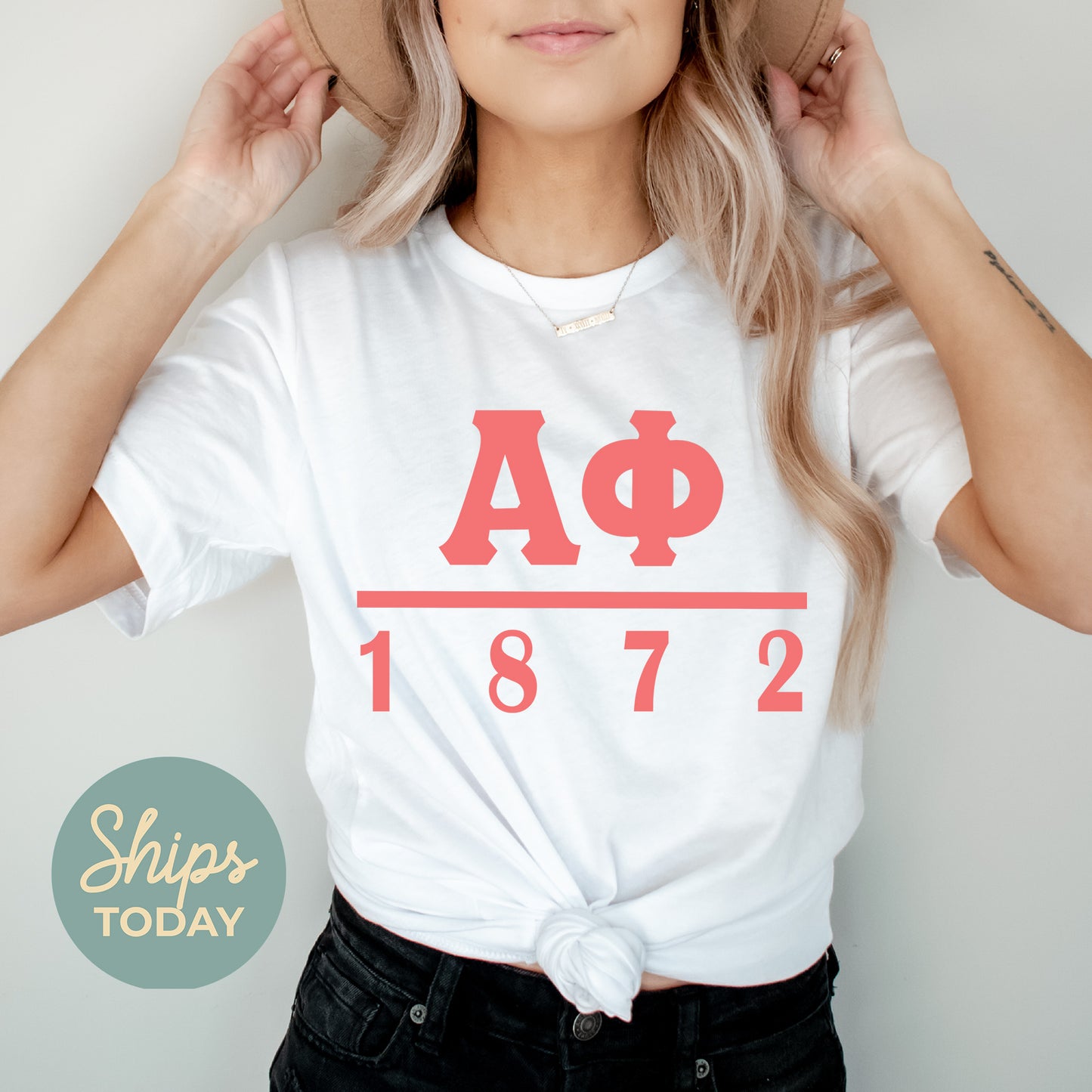 Alpha Phi Monochromatic Sorority T-shirt _ 30848g