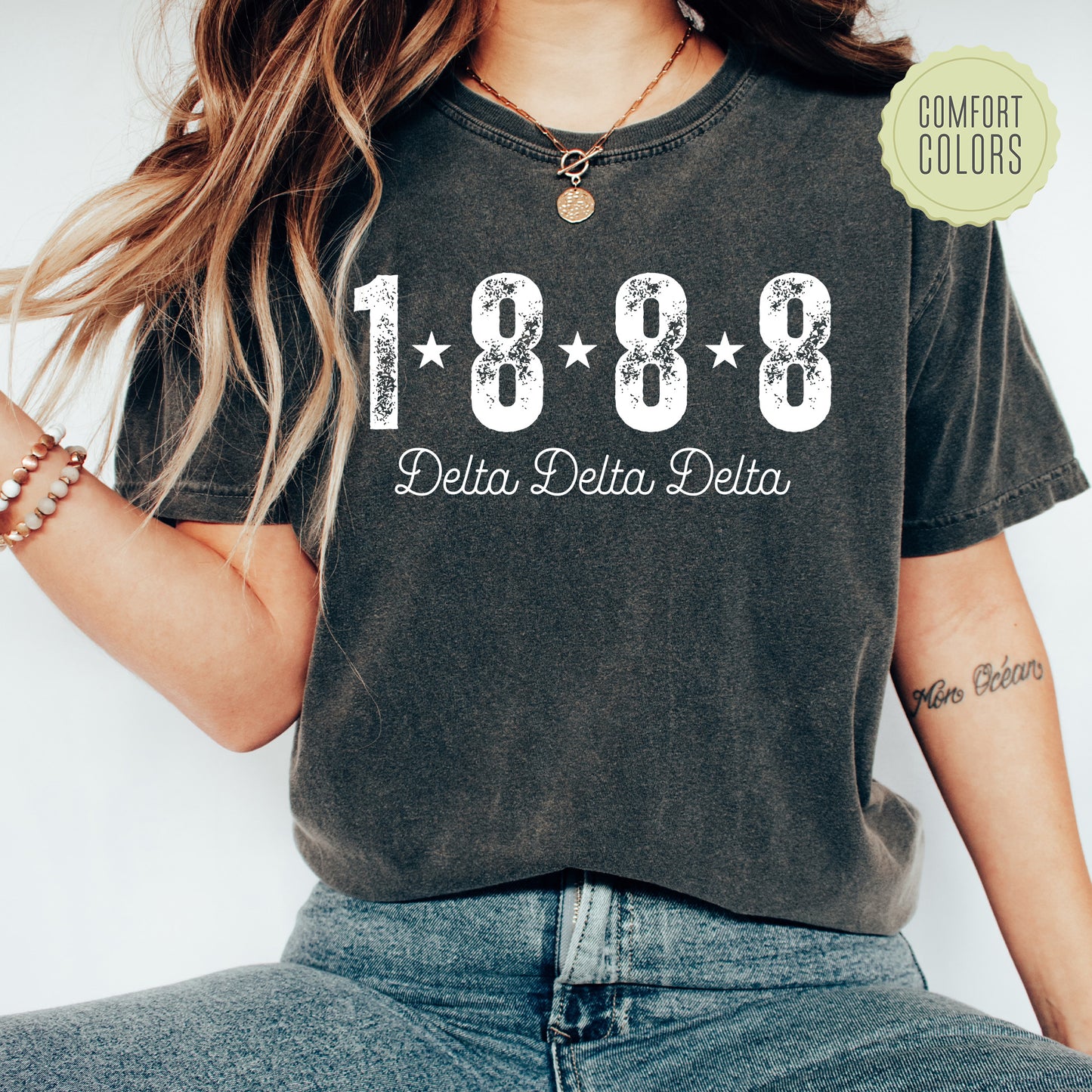 a woman wearing a black shirt with the number eighty eighty eighty eighty eighty eighty eighty