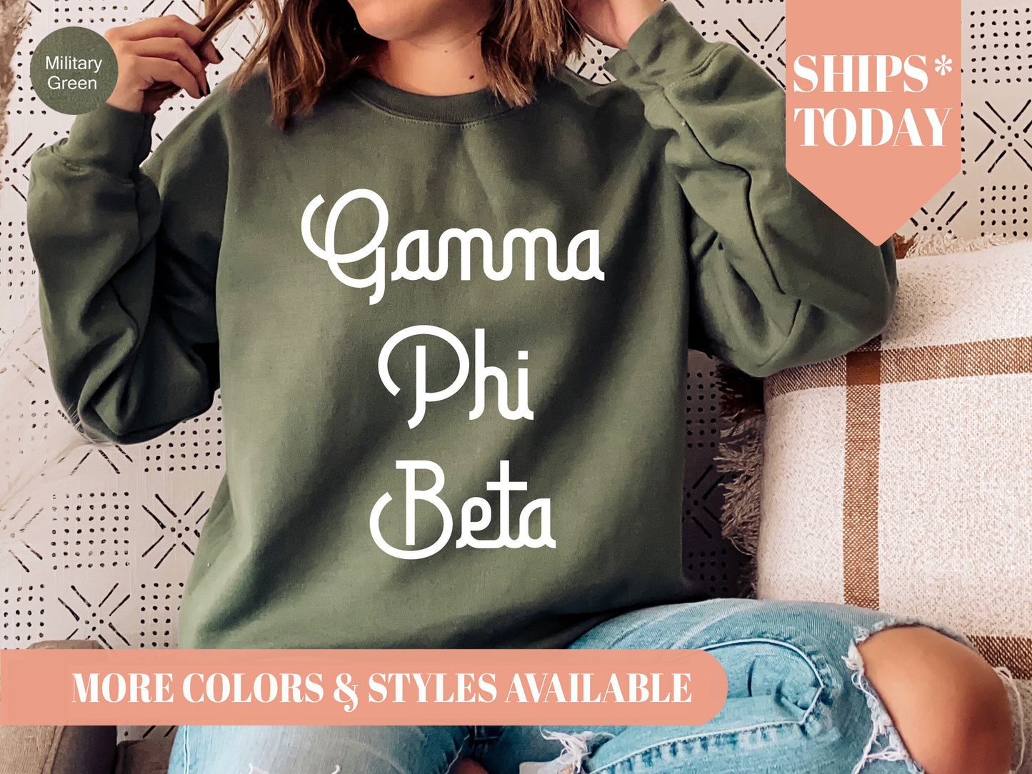 Gamma Phi Beta All About That Pop Sorority Sweatshirt _ 2695g