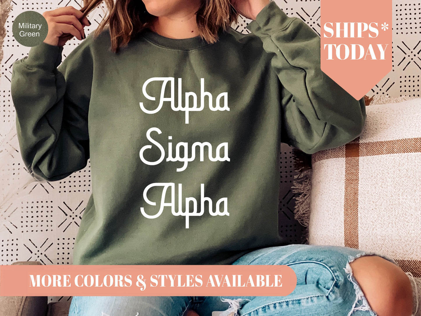 Alpha Sigma Alpha All About That Pop Sorority Sweatshirt _ 2687g