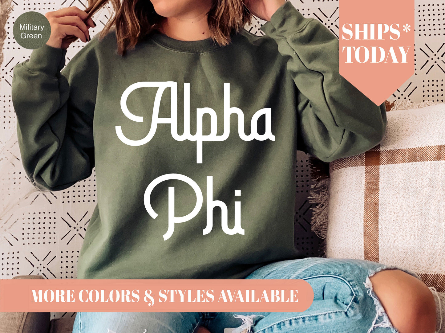 Alpha Phi All About That Pop Sorority Sweatshirt _ 2686g