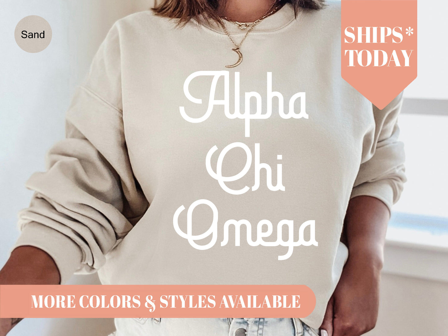 Alpha Chi Omega All About That Pop Sorority Sweatshirt _ 2681g