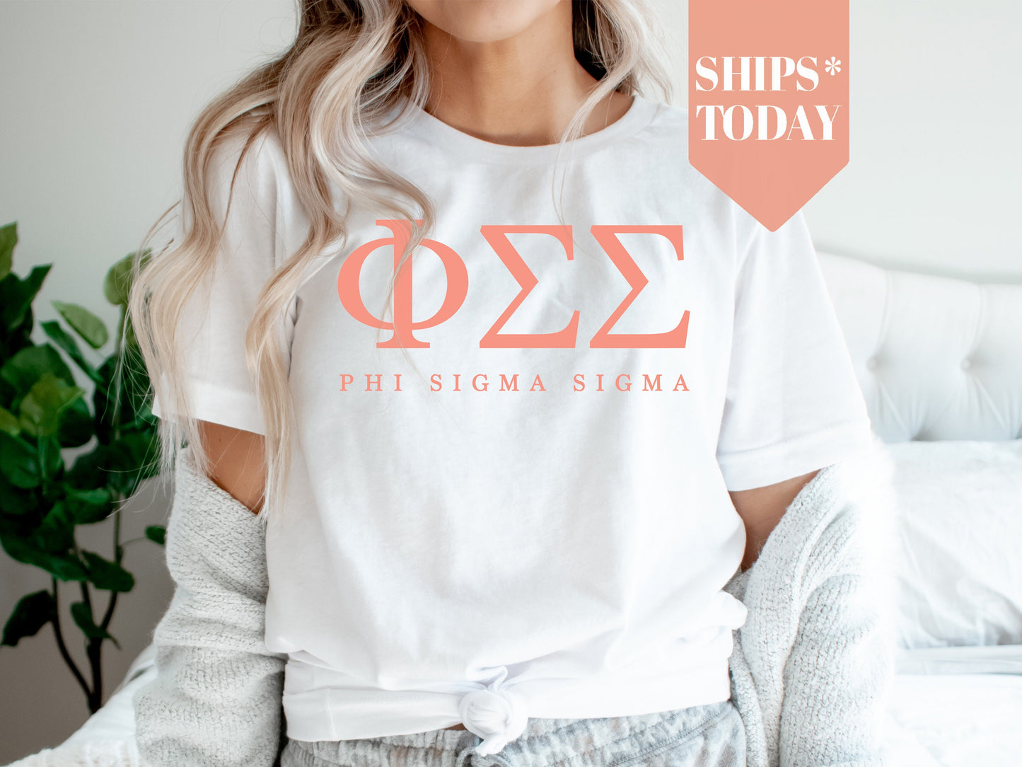 Phi Sigma Sigma Pink Personality Sorority T-shirt _ 667g