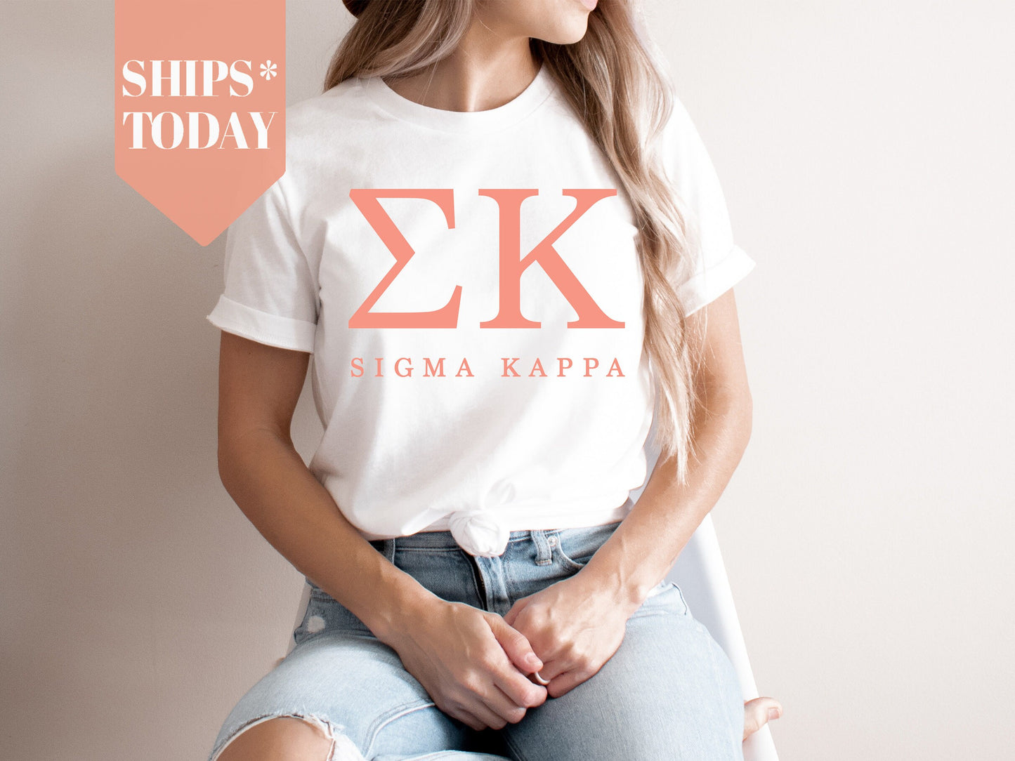 Sigma Kappa Pink Personality Sorority T-shirt _ 670g