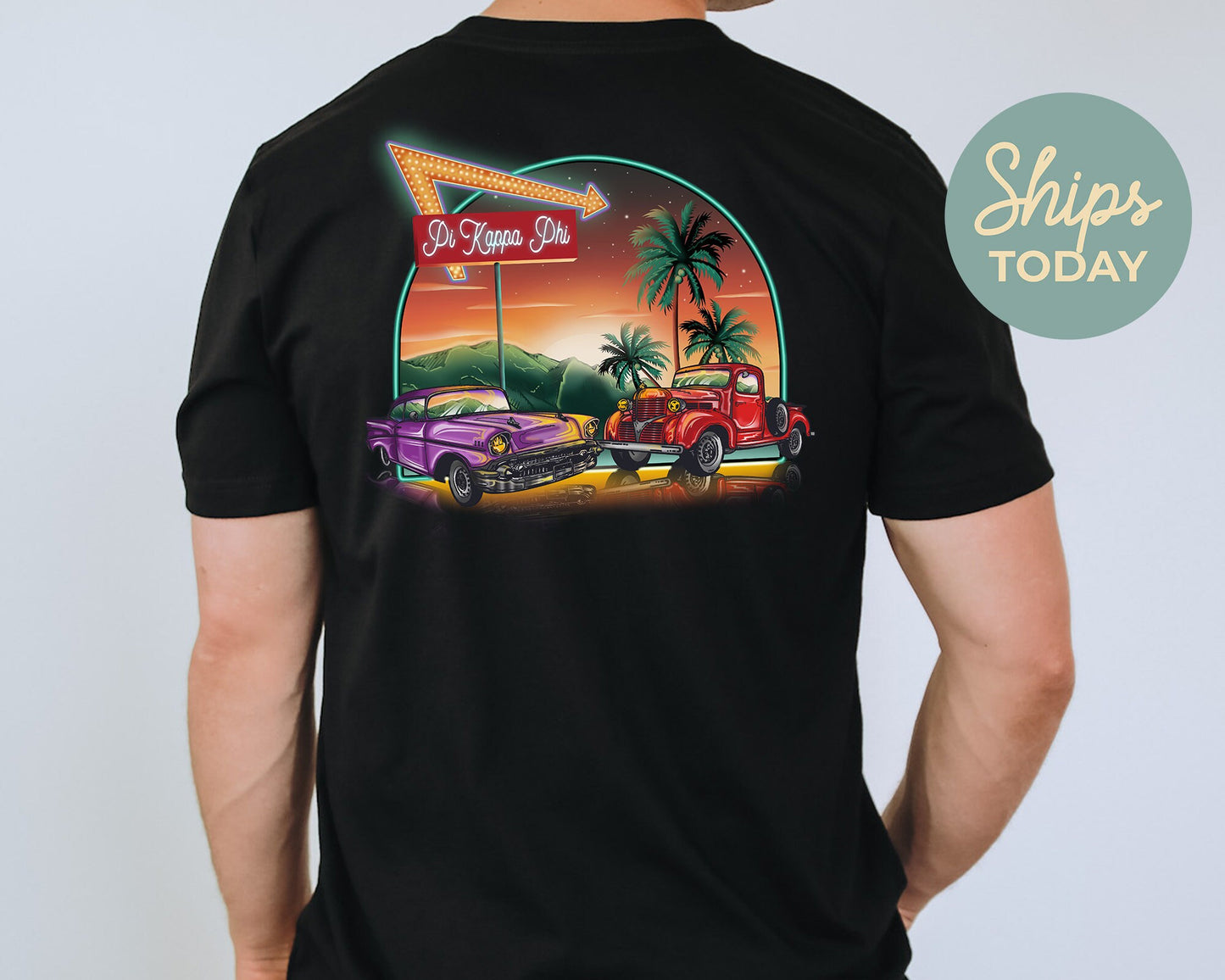 Pi Kappa Phi Vintage Retro Fraternity T-shirt _ 32646g