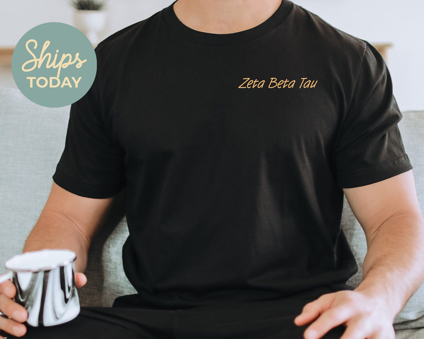Zeta Beta Tau Sunset and Pines Fraternity T-shirt _ 33344g