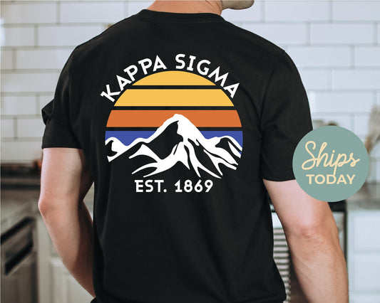 Kappa Sigma White Mountains Fraternity T-shirt _ 33295g