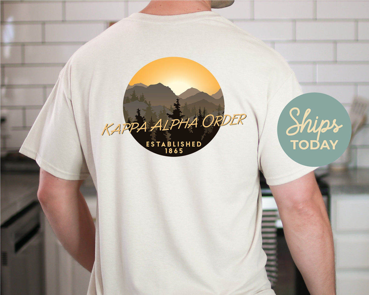 Kappa Alpha Order Sunset and Pines Fraternity T-shirt _ 33325g