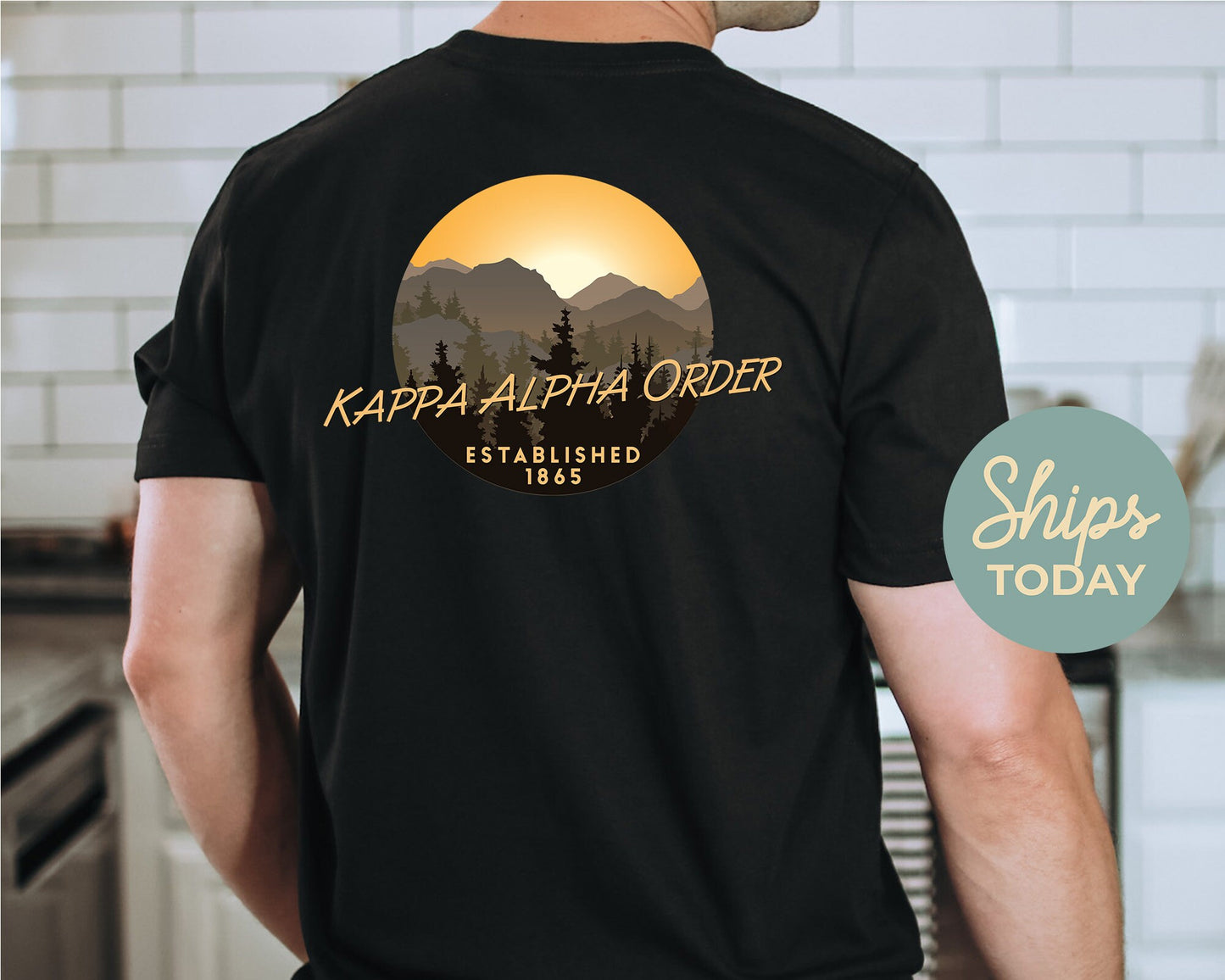 Kappa Alpha Order Sunset and Pines Fraternity T-shirt _ 33325g
