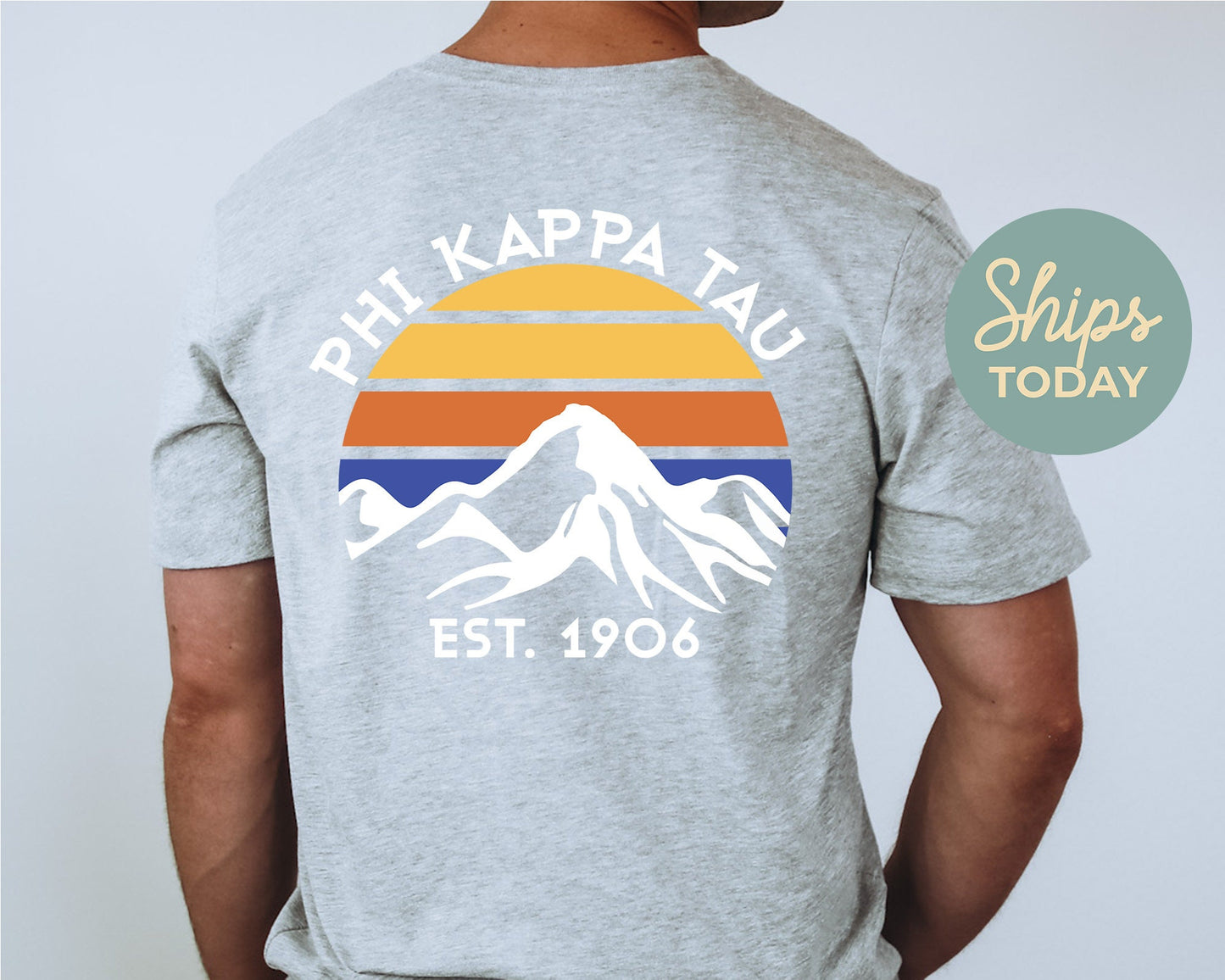 Phi Kappa Tau White Mountains Fraternity T-shirt _ 33300g