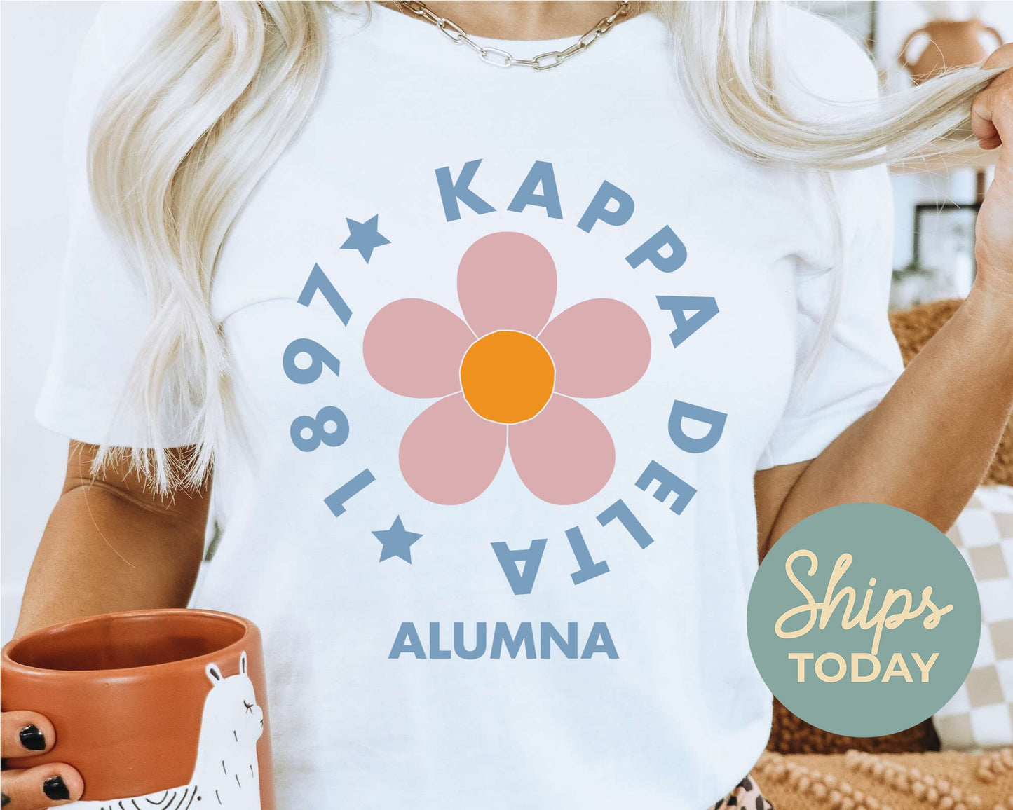 Kappa Delta Floral Alumna Sorority T-shirt _ 2567g