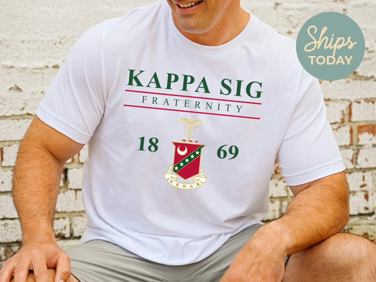 Kappa Sigma Iconic Crest Fraternity T-shirt _ 31129g