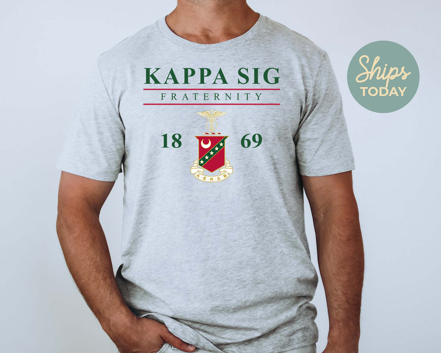 Kappa Sigma Iconic Crest Fraternity T-shirt _ 31129g