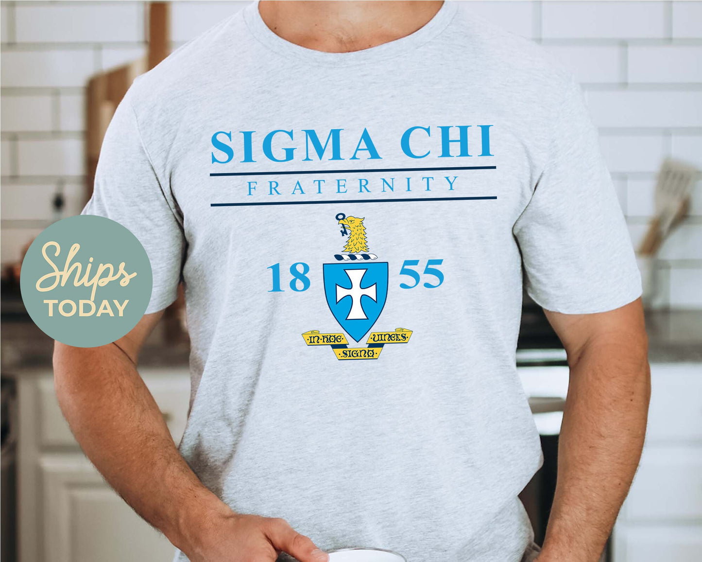 Sigma Chi Iconic Crest Fraternity T-shirt _ 31140g