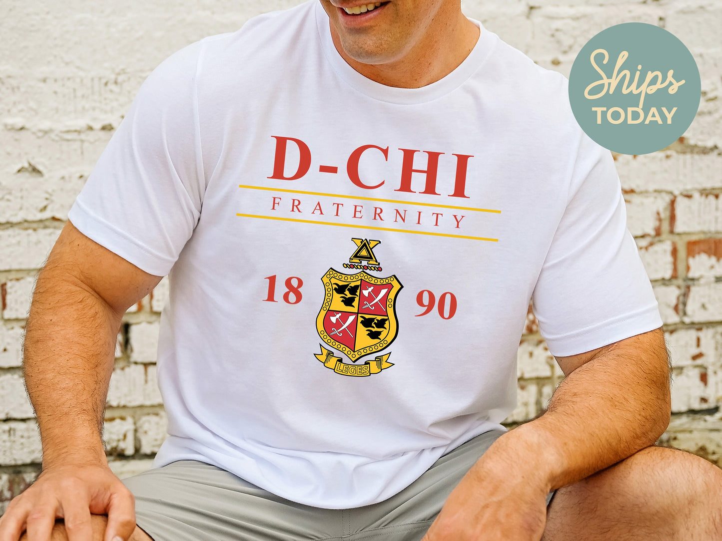 Delta Chi Iconic Crest Fraternity T-shirt _ 31124g