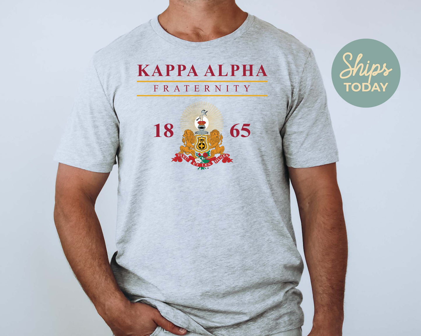 Kappa Alpha Order Iconic Crest Fraternity T-shirt _ 31128g