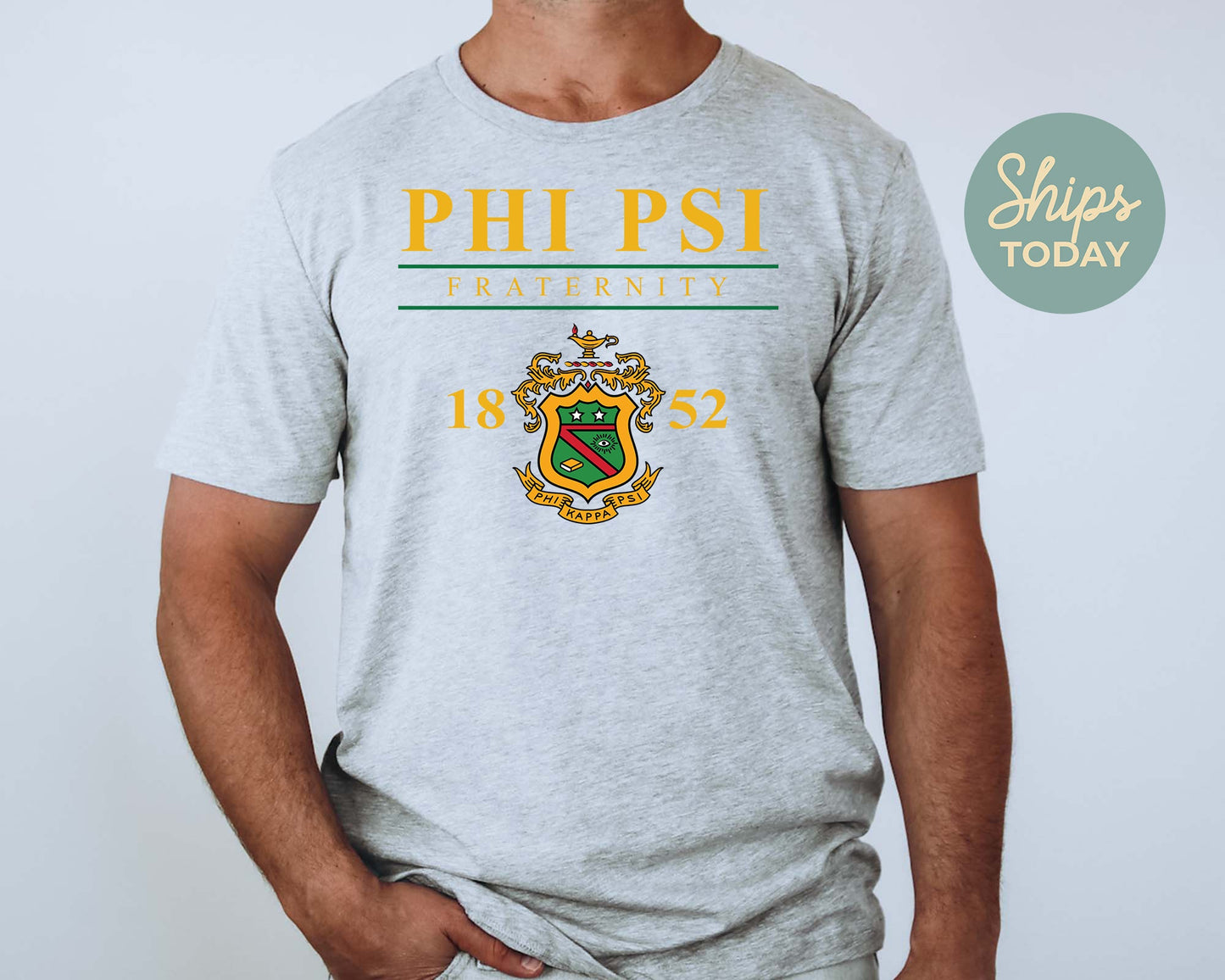 Phi Kappa Psi Iconic Crest Fraternity T-shirt _ 31133g