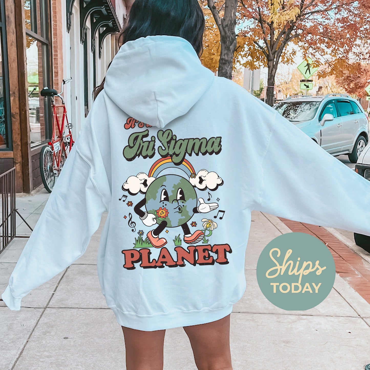 Sigma Sigma Sigma Kinder Planet Sorority Hoodie _ 35434g