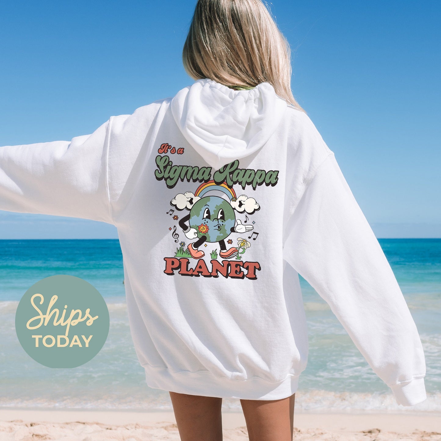 Sigma Kappa Kinder Planet Sorority Hoodie _ 35433g
