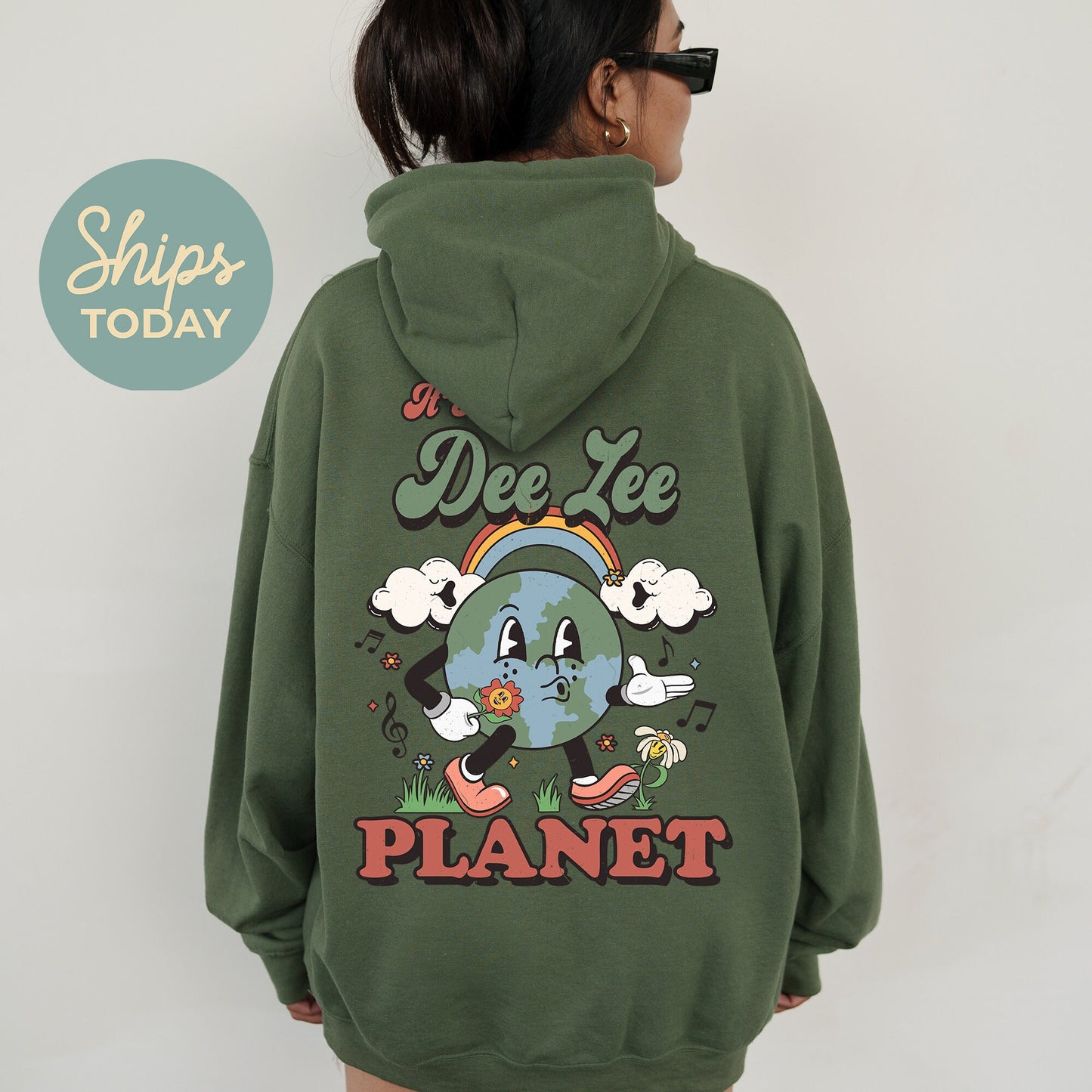 Delta Zeta Kinder Planet Sorority Hoodie _ 35424g