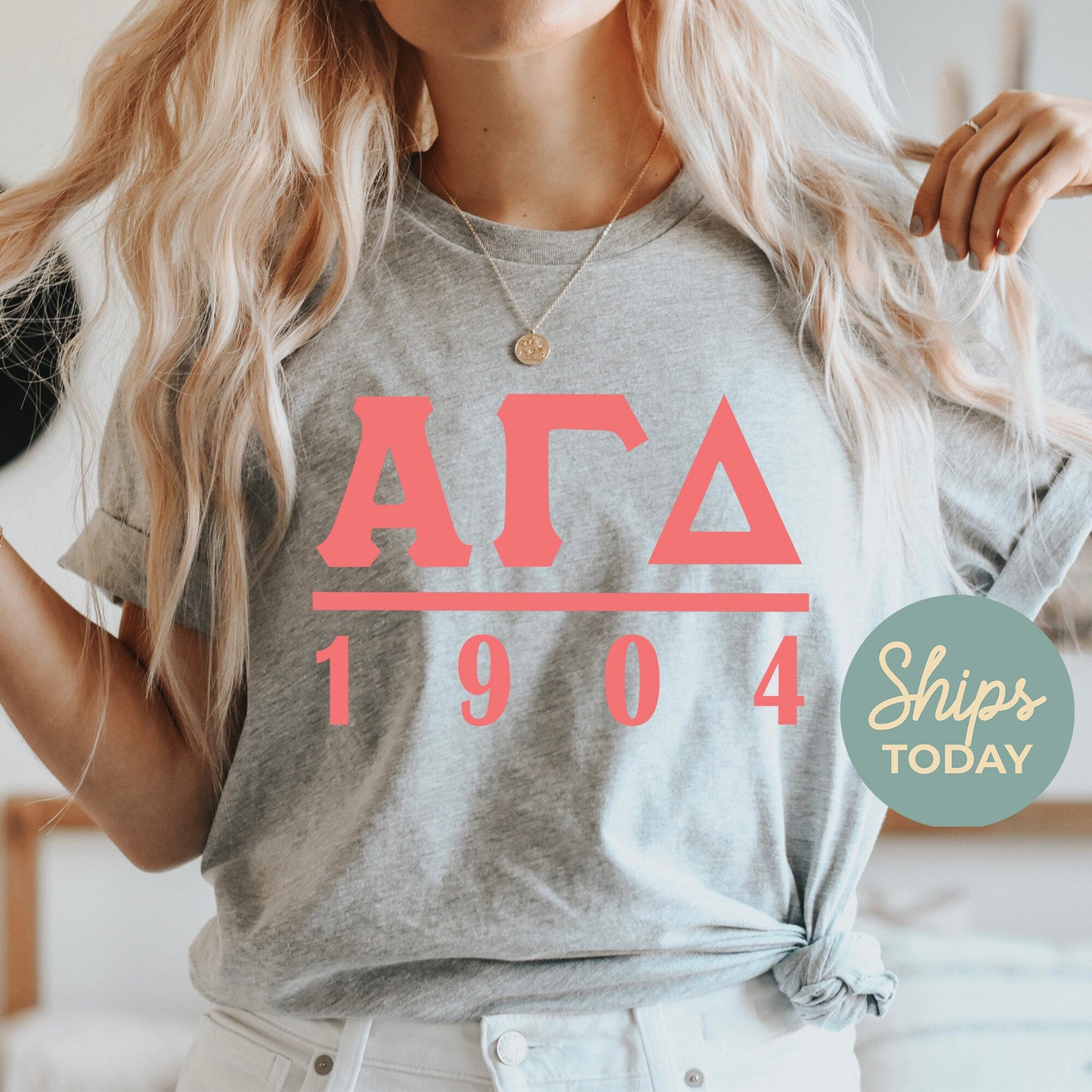 Alpha Gamma Delta Monochromatic Sorority T-shirt _ 30846g