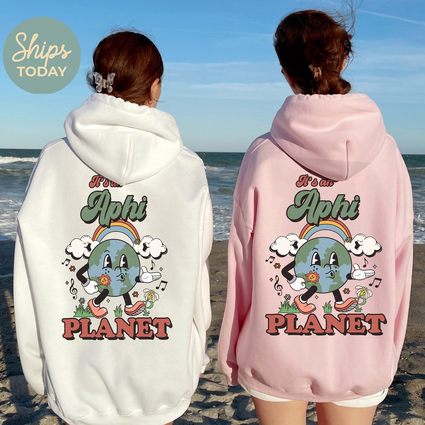 Alpha Phi Kinder Planet Sorority Hoodie _ 35416g
