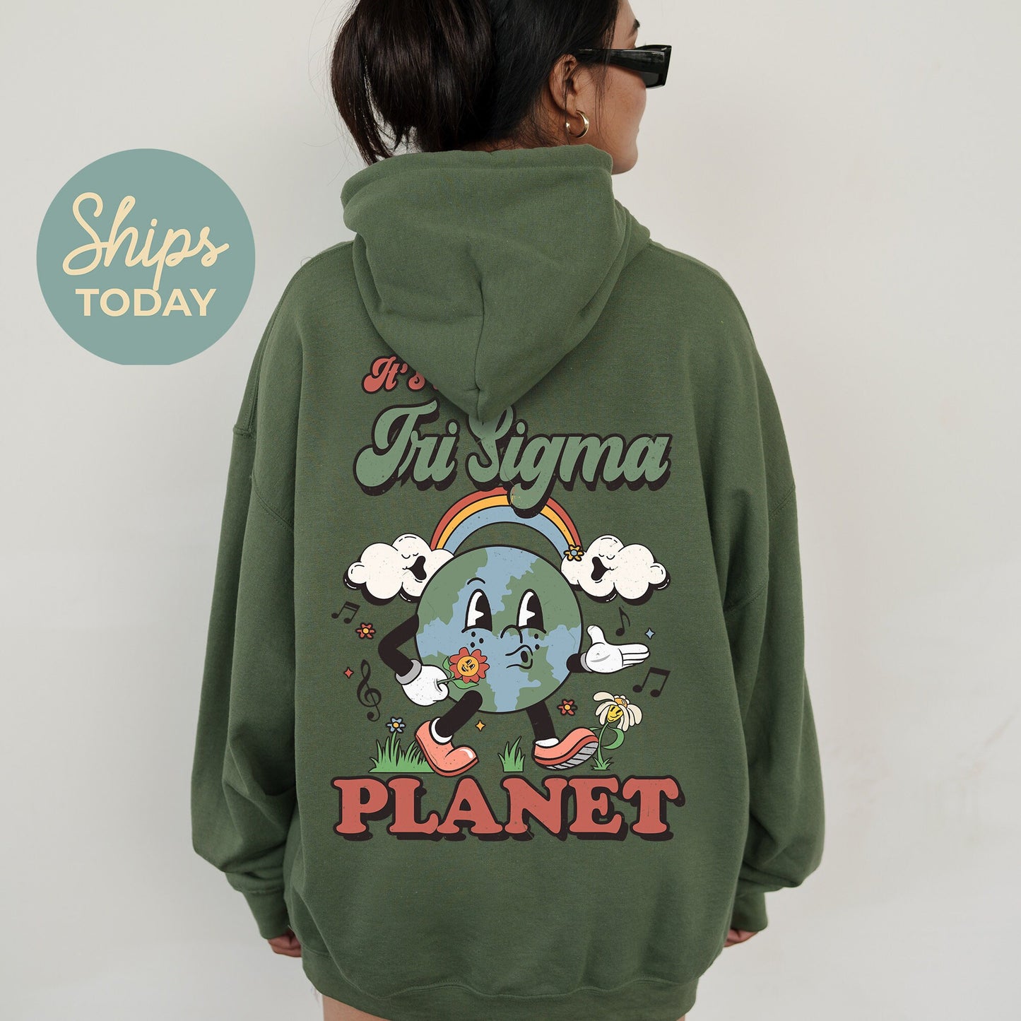 Sigma Sigma Sigma Kinder Planet Sorority Hoodie _ 35434g