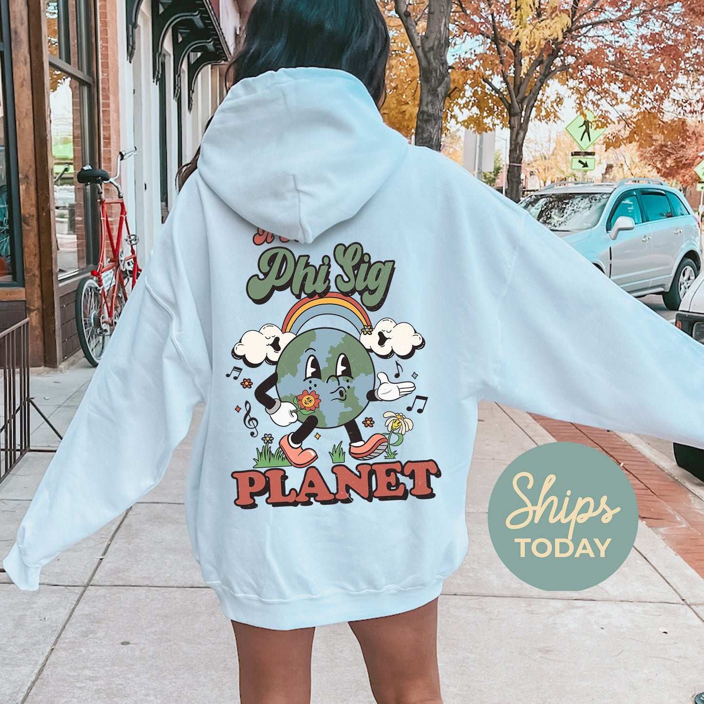 Phi Sigma Sigma Kinder Planet Sorority Hoodie _ 35430g