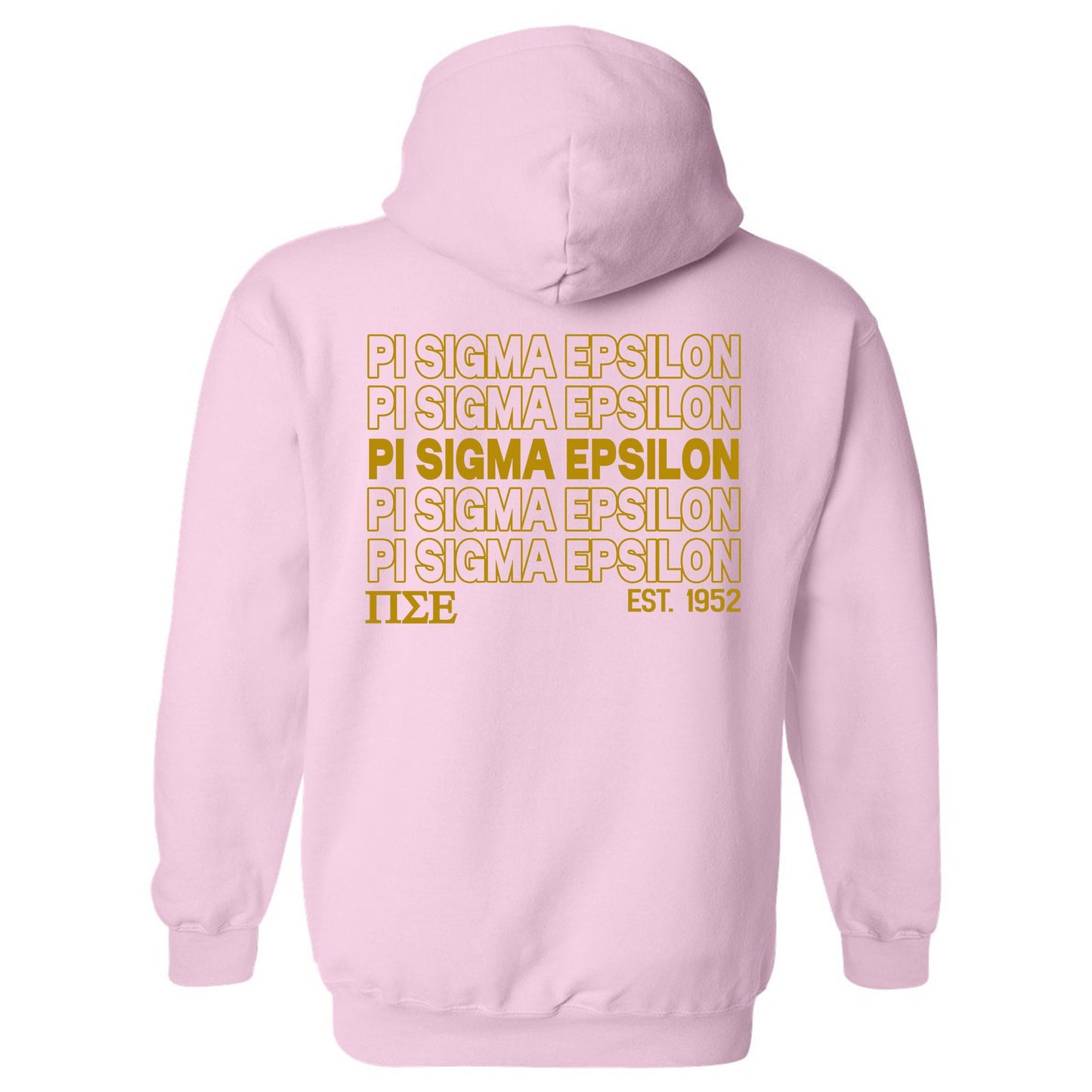 Pi Sigma Epsilon Repeating Letters COED Hoodie _ 35596g