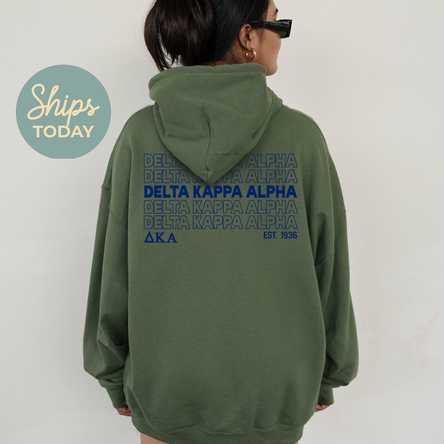 Delta Kappa Alpha Repeating Letters COED Hoodie _ 35587g