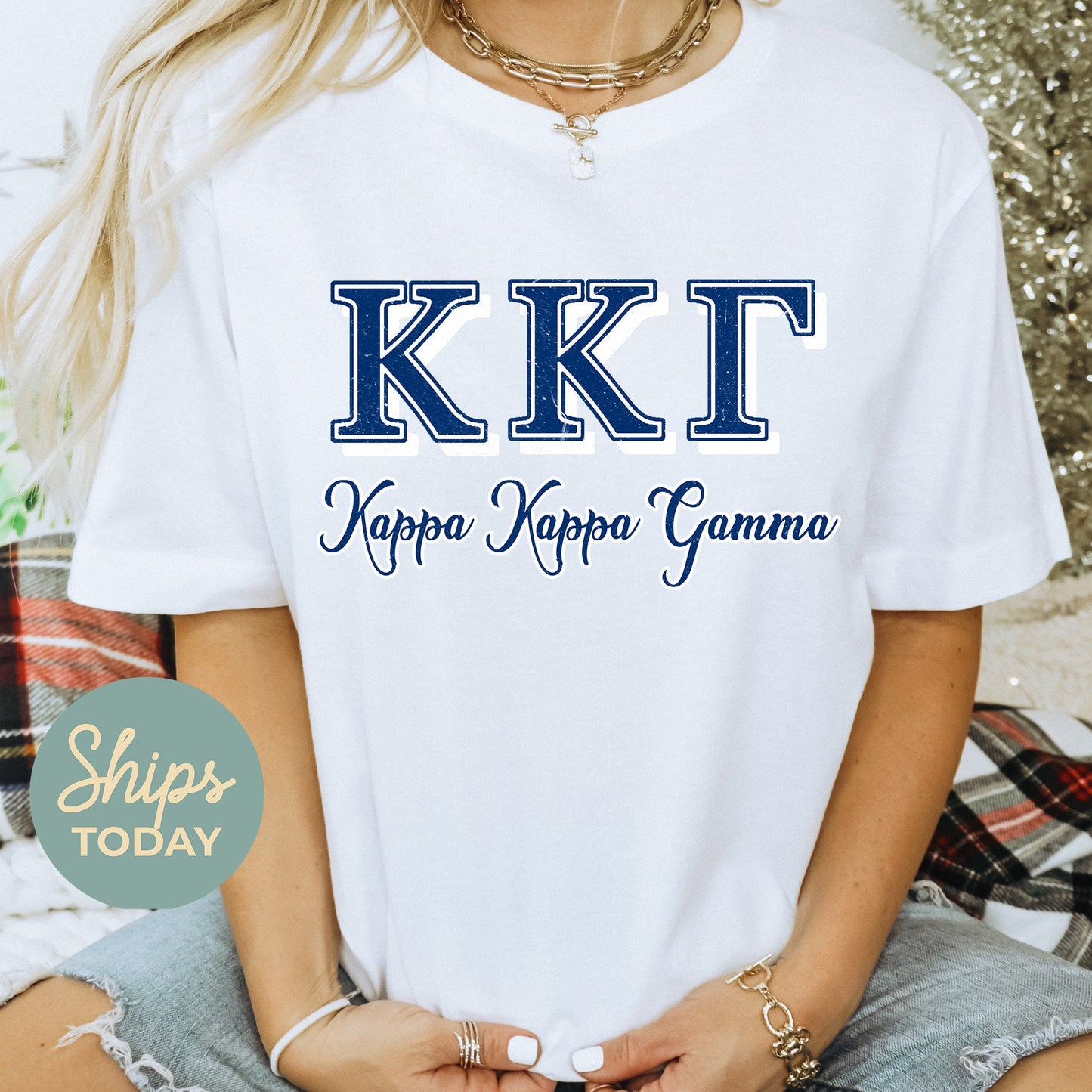 Kappa Kappa Gamma Greek Colors Sorority T-shirt _ 36086g