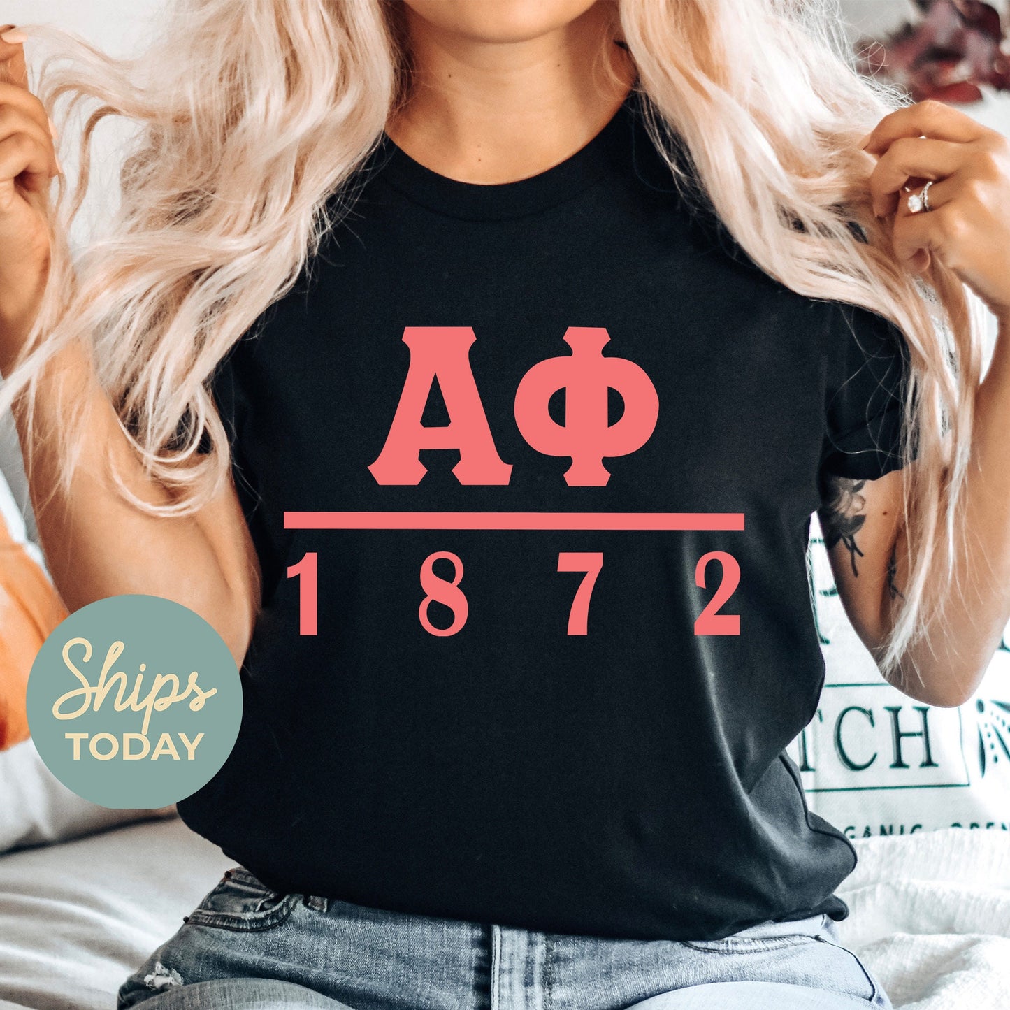 Alpha Phi Monochromatic Sorority T-shirt _ 30848g